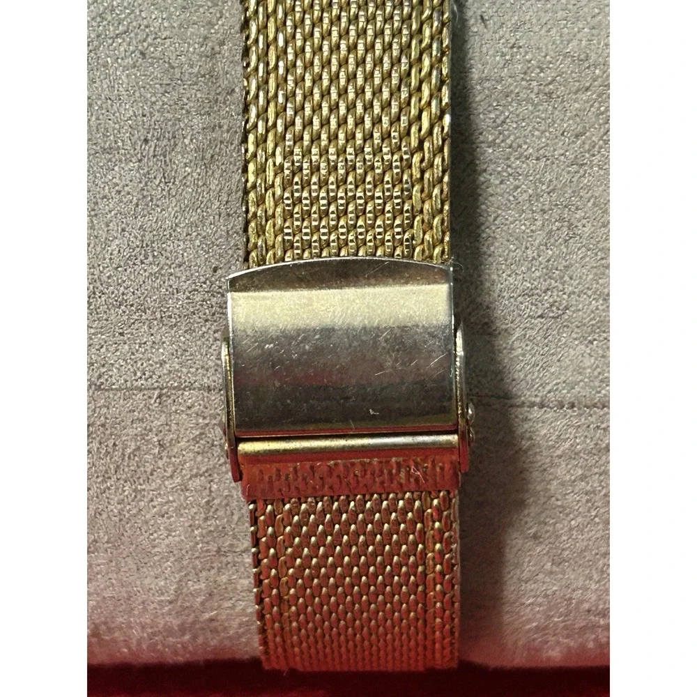 Vintage EASTMAN Diamond + Ruby Swiss Mens Watch Mechanical Hand Wind Read